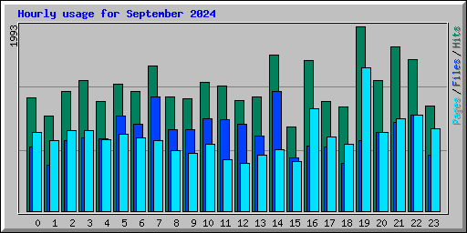 Hourly usage for September 2024